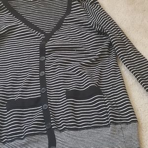 striped cardigan sweater